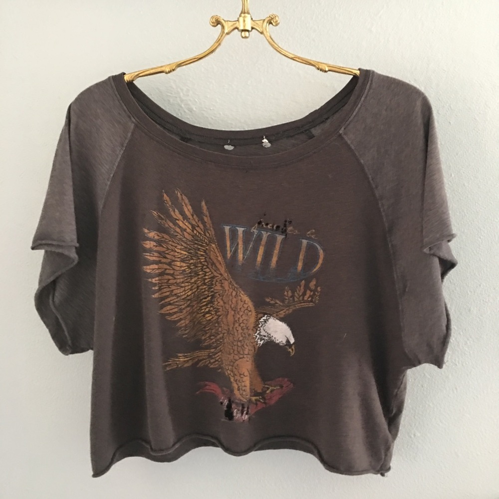 Free To Be Wild Eagle Cut Off Shirt
